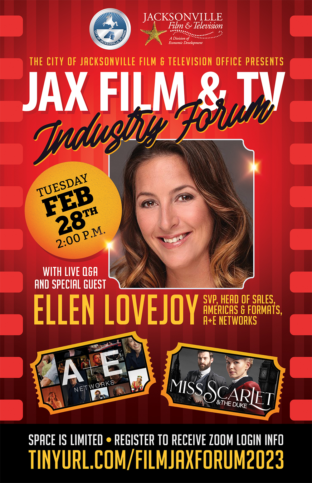 Jax Film & TV Industry Forum 2023 flyer