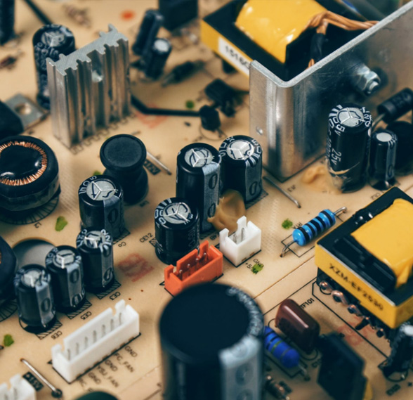 Close up of a circuit board