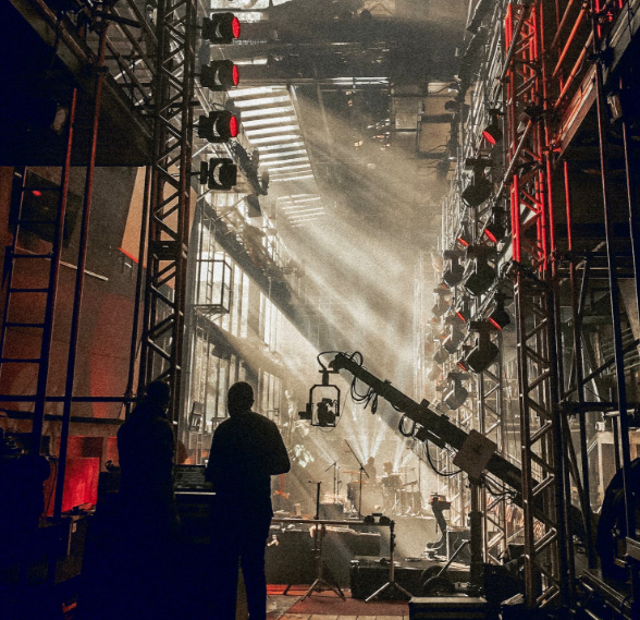 Back of stage set