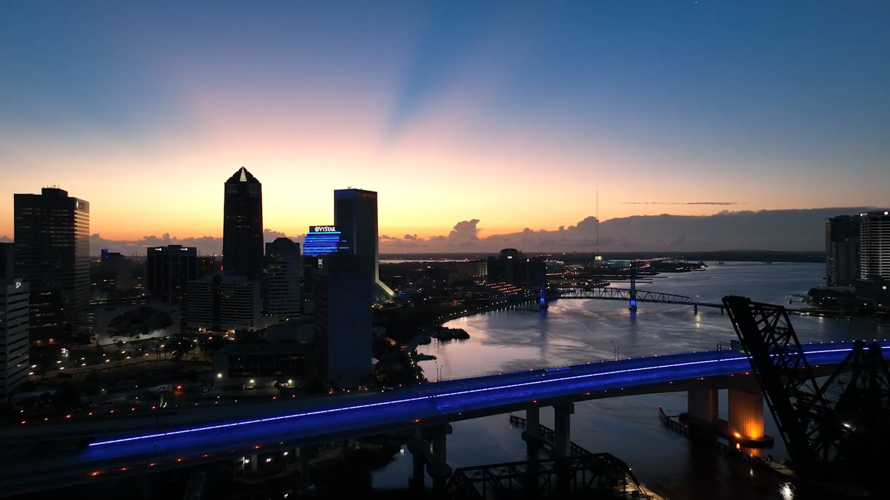 Jacksonville City Skyline