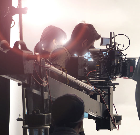 Film Director Behind a camera
